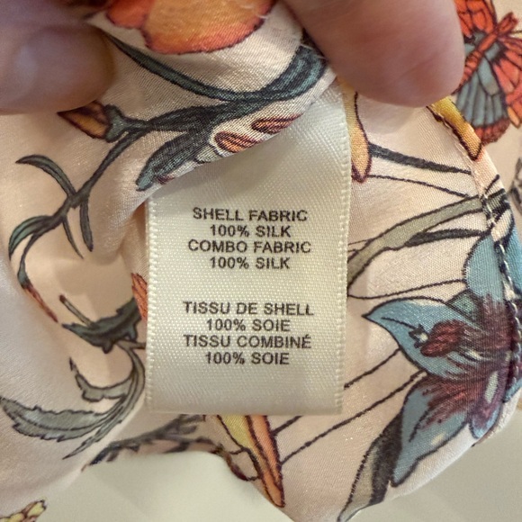 Rebecca Taylor Floral Blouse, Size 4 - Picture 9 of 10